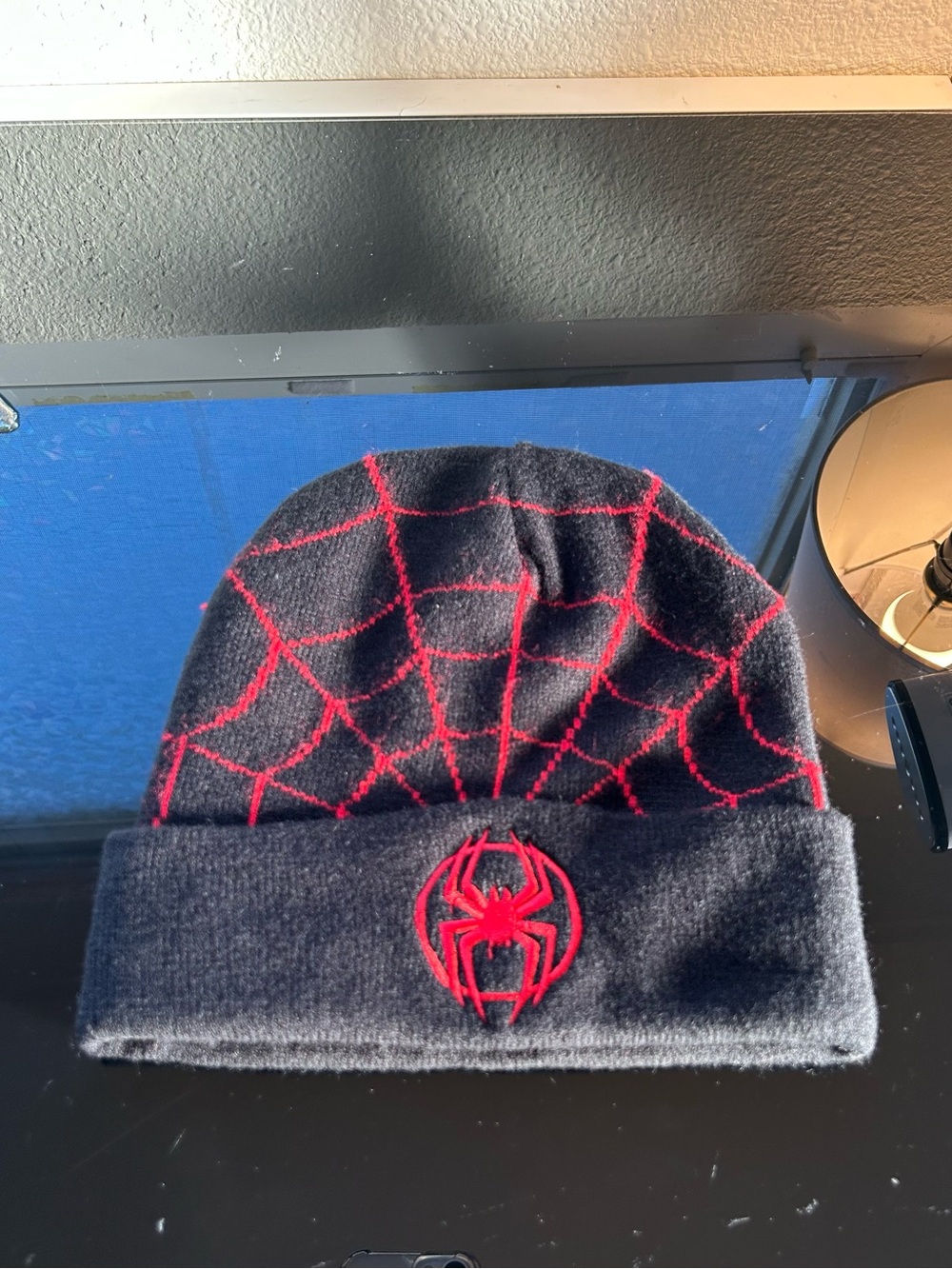 Spider-Man miles morales black beanie marvel
